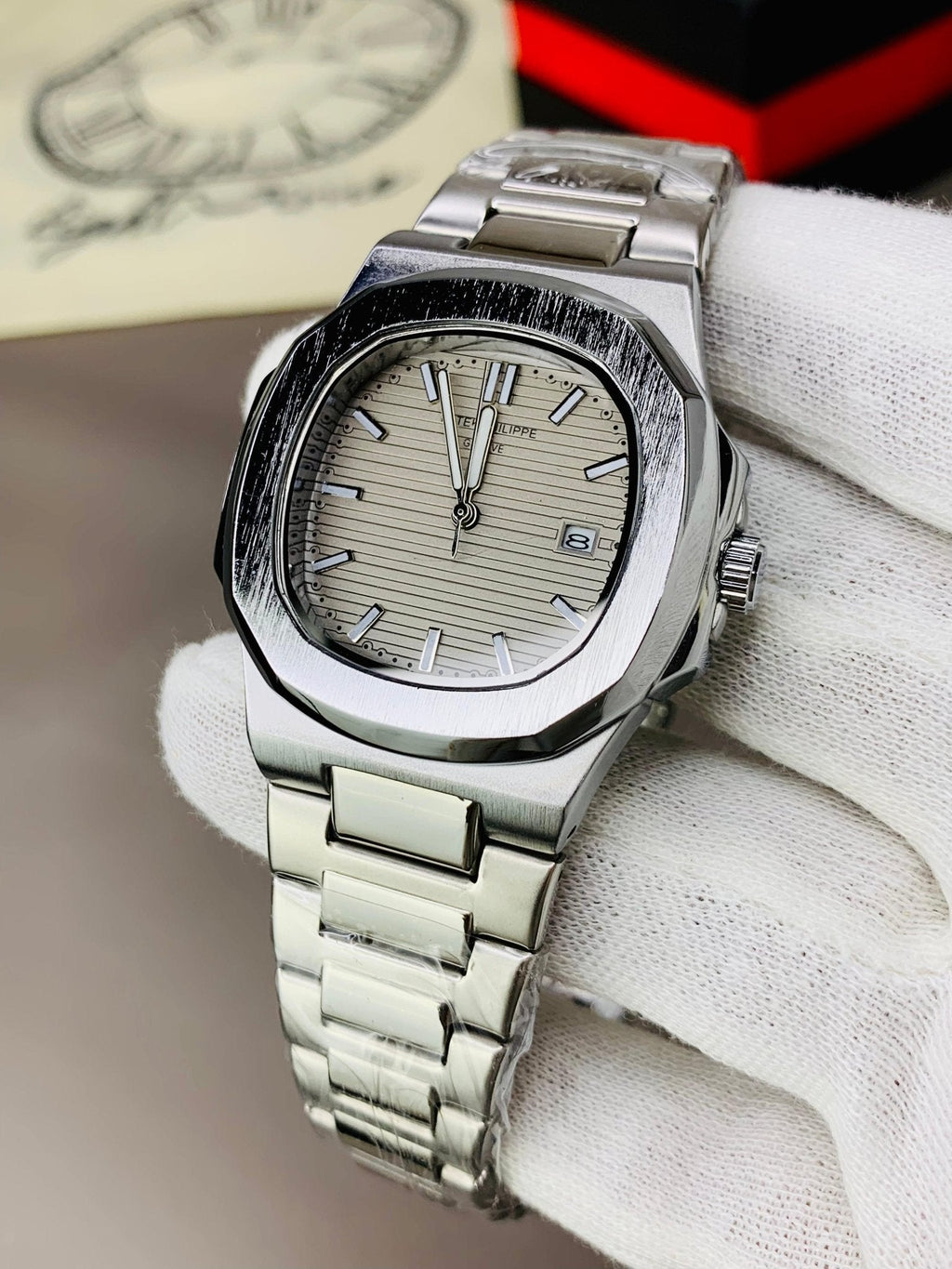 PP Nautilus| Silver Grey - RIGHT TIME